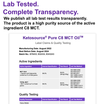 Ketosource Pure C8 MCT-Öl