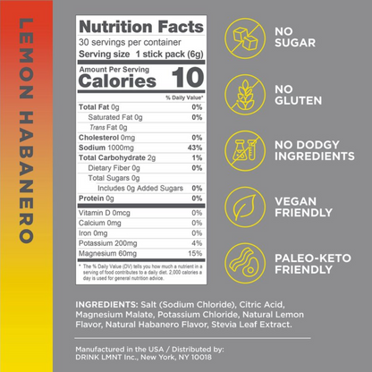 LMNT lädt Elektrolyte auf
